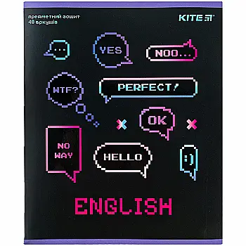 Зошит 48 кл, Предметка - Англійська мова, УФ лак, Neo, K24-240-10 Зошит 48 кл, Предметка - Англійська мова, УФ лак, Neo, K24-240-10