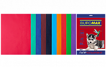 Набір кольорового паперу А4 20 арк, 10 кол., 80 г/м2 Dark+Intensiv, BM.2721920-99 Набір кольорового паперу А4 20 арк, 10 кол., 80 г/м2 Dark+Intensiv, BM.2721920-99