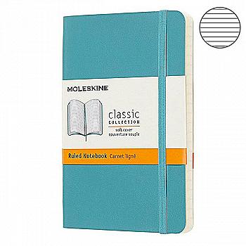 Блокнот Океанский Синий карманный линейка, Moleskine Classic, QP611B35 Блокнот Океанский Синий карманный линейка, Moleskine Classic, QP611B35