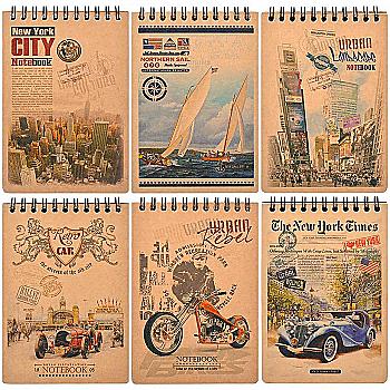 Книжка записная А6 80 л KRAFT, клетка, верх. пружина, с перфорац. KF6180K Книжка записная А6 80 л KRAFT, клетка, верх. пружина, с перфорац. KF6180K