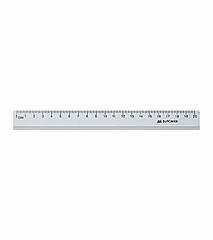 Линейка алюминиевая 20 см, серебро ВМ 5800-20 Линейка алюминиевая 20 см, серебро ВМ 5800-20