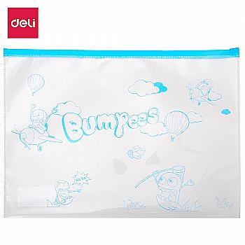 Папка на блискавці А4,"Bumpees" мікс Deli EZ70102 (70628) Папка на блискавці А4,"Bumpees" мікс Deli EZ70102 (70628)