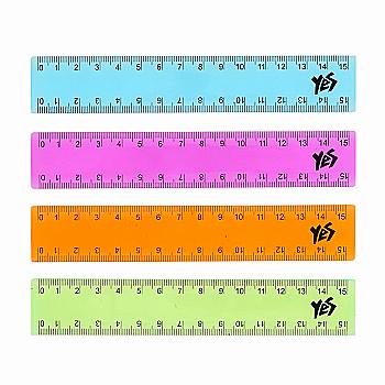 Линейка 15 см цветная, прозрачная 1 вересня 370330 Линейка 15 см цветная, прозрачная 1 вересня 370330