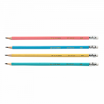 Олівець графітовий PASTEL НВ, асорті, з гумкою, туба BM.8526-20 Олівець графітовий PASTEL НВ, асорті, з гумкою, туба BM.8526-20