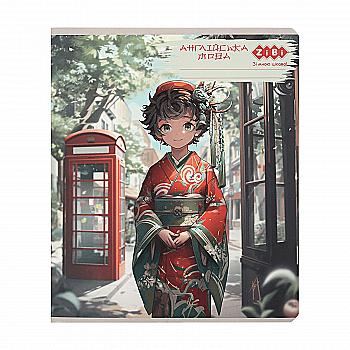 Тетрадь 48 кл, Предметка - Английский, конгрев. тисн. + УФ лак, Anime, ZB.1704-09 Тетрадь 48 кл, Предметка - Английский, конгрев. тисн. + УФ лак, Anime, ZB.1704-09