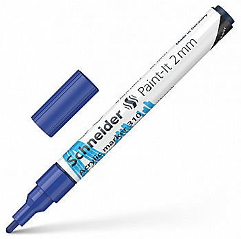 Маркер акриловый Schneider Paint-it 310, 2 мм, синий, S120103 Маркер акриловый Schneider Paint-it 310, 2 мм, синий, S120103