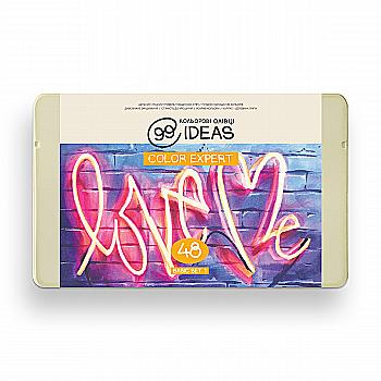 Набір олівців кольорових 99IDEAS "Color Expert" 48 кол., Basic Set 1, метал. коробка, 99CE-48BAS1 Набір олівців кольорових 99IDEAS "Color Expert" 48 кол., Basic Set 1, метал. коробка, 99CE-48BAS1