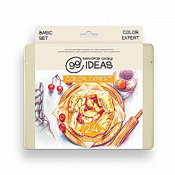 Набір олівців кольорових 99IDEAS "Color Expert" 24 кол., Basic Set, метал. коробка, 99CE-24BAS Набір олівців кольорових 99IDEAS "Color Expert" 24 кол., Basic Set, метал. коробка, 99CE-24BAS