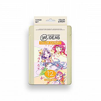 Набір олівців кольорових 99IDEAS "Color Expert" 12 кол., Manga Set, метал. коробка, 99CE-12MANG Набір олівців кольорових 99IDEAS "Color Expert" 12 кол., Manga Set, метал. коробка, 99CE-12MANG