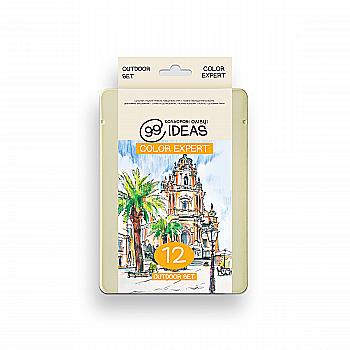 Набір олівців кольорових 99IDEAS "Color Expert" 12 кол., Outdoor Set, метал. коробка, 99CE-12OUT Набір олівців кольорових 99IDEAS "Color Expert" 12 кол., Outdoor Set, метал. коробка, 99CE-12OUT