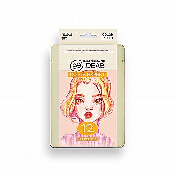 Набір олівців кольорових 99IDEAS "Color Expert" 12 кол., People Set, метал. коробка, 99CE-12PEOP Набір олівців кольорових 99IDEAS "Color Expert" 12 кол., People Set, метал. коробка, 99CE-12PEOP