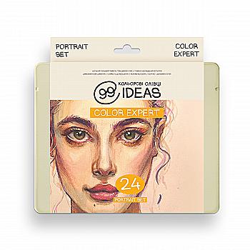 Набір олівців кольорових 99IDEAS "Color Expert" 24 кол., Portrait Set, метал. коробка, 99CE-24PORT Набір олівців кольорових 99IDEAS "Color Expert" 24 кол., Portrait Set, метал. коробка, 99CE-24PORT