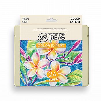 Набір олівців кольорових 99IDEAS "Color Expert" 24 кол., Rich Set, метал. коробка, 99CE-24RICH Набір олівців кольорових 99IDEAS "Color Expert" 24 кол., Rich Set, метал. коробка, 99CE-24RICH