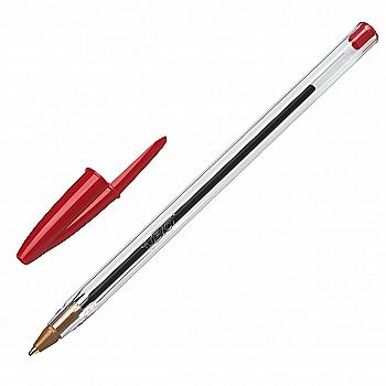 Ручка шариковая красная Cristal (прозрачная), bc847899 BIC *** Ручка шариковая красная Cristal (прозрачная), bc847899 BIC ***