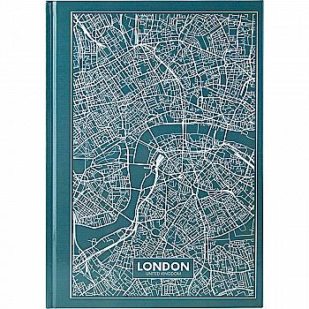 Книга записная Maps London А4 96 л, клетка, бирюзовый, 8422-516-A Книга записная Maps London А4 96 л, клетка, бирюзовый, 8422-516-A