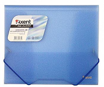 Папка на гумках В5, прозора, синя 1505-22