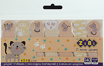 Закладки бумажные с клейким слоем Grey cat, 68*20 мм и 65*18 мм, 20 л, ZB.15103 Закладки бумажные с клейким слоем Grey cat, 68*20 мм и 65*18 мм, 20 л, ZB.15103