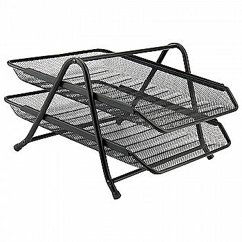 Лоток горизонтальний 2 в 1 металевий, чорний, 2121-01-А Лоток горизонтальний 2 в 1 металевий, чорний, 2121-01-А