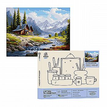 Картина по номерам "Домик у реки" 40*50 см, IDEA2-GX46514, ТМ "99IDEAS" Картина по номерам "Домик у реки" 40*50 см, IDEA2-GX46514, ТМ "99IDEAS"
