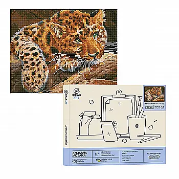 Алмазная мозаика "Мечтательный леопард", 40*50 см, IDEA2-CK544, ТМ "99IDEAS" Алмазная мозаика "Мечтательный леопард", 40*50 см, IDEA2-CK544, ТМ "99IDEAS"