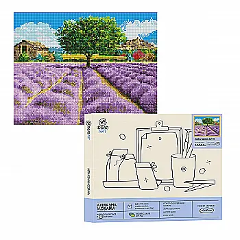 Набір з алмазною мозаїкою "Лавандова мрія", 40*50 см, IDEA2-CK1395, ТМ "99IDEAS" Набір з алмазною мозаїкою "Лавандова мрія", 40*50 см, IDEA2-CK1395, ТМ "99IDEAS"