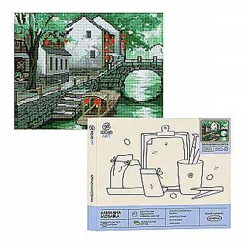 Набір з алмазною мозаїкою "Білі будинки на березі", 40*50 см, IDEA2-CK3139, ТМ "99IDEAS" Набір з алмазною мозаїкою "Білі будинки на березі", 40*50 см, IDEA2-CK3139, ТМ "99IDEAS"