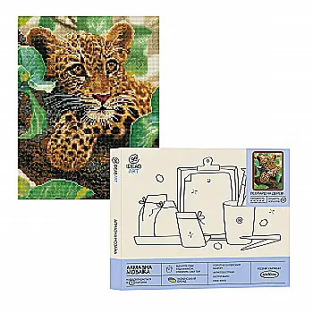 Алмазная мозаика "Леопард на дереве", 40*50 см, IDEA2-CK1414, ТМ "99IDEAS" Алмазная мозаика "Леопард на дереве", 40*50 см, IDEA2-CK1414, ТМ "99IDEAS"