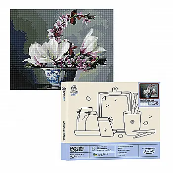 Набір з алмазною мозаїкою "Магнолія у вазі", 40*50 см, IDEA2-CK1409, ТМ "99IDEAS" Набір з алмазною мозаїкою "Магнолія у вазі", 40*50 см, IDEA2-CK1409, ТМ "99IDEAS"