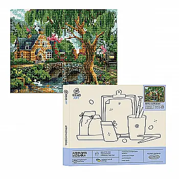 Алмазная мозаика "Ива у дома", 40*50 см, IDEA2-CK195, ТМ "99IDEAS" Алмазная мозаика "Ива у дома", 40*50 см, IDEA2-CK195, ТМ "99IDEAS"