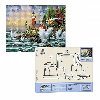 Алмазная мозаика "Дом смотрителя маяка", 40*50 см, IDEA2-CK242, ТМ "99IDEAS" Алмазная мозаика "Дом смотрителя маяка", 40*50 см, IDEA2-CK242, ТМ "99IDEAS"