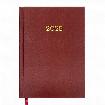 Щоденник датований А5, 2025, Monochrome, бордовий, BM.2160-13 Щоденник датований А5, 2025, Monochrome, бордовий, BM.2160-13