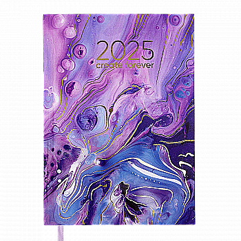 Ежедневник датированный А5, 2025, Miracle, сиреневый, BM.2179-26 Ежедневник датированный А5, 2025, Miracle, сиреневый, BM.2179-26