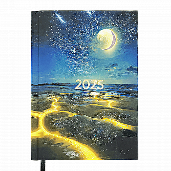 Ежедневник датированный А5, 2025, Only, синий, BM.2183-02 Ежедневник датированный А5, 2025, Only, синий, BM.2183-02
