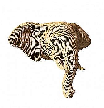 Картонний настінний конструктор "Cartonic 3D Puzzle ELEPHANT", CWELEP Картонний настінний конструктор "Cartonic 3D Puzzle ELEPHANT", CWELEP