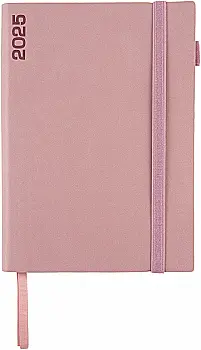 Деловая записная книжка А5 2025 "Binario", мягкий, 368 стор., пыльная роза, 252541, Leo Planner Деловая записная книжка А5 2025 "Binario", мягкий, 368 стор., пыльная роза, 252541, Leo Planner