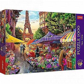 Пазл "1000 Преміум Плюс" - Квітковий базар, Париж, Trefl, 10799 Пазл "1000 Преміум Плюс" - Квітковий базар, Париж, Trefl, 10799