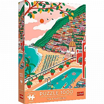 Пазл "1000 Преміум Плюс" - Мистецтво кольору: Позитано Італія, Trefl, 10895 Пазл "1000 Преміум Плюс" - Мистецтво кольору: Позитано Італія, Trefl, 10895