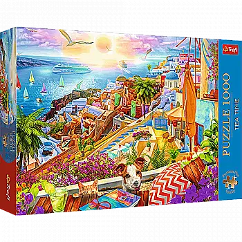 Пазл "1000 Преміум Плюс" - Відвідини Санторіні, Trefl, 10842 Пазл "1000 Преміум Плюс" - Відвідини Санторіні, Trefl, 10842