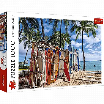 Пазл "1000" - Пляж Вайкікі, Гаваї, Trefl, 10742 Пазл "1000" - Пляж Вайкікі, Гаваї, Trefl, 10742