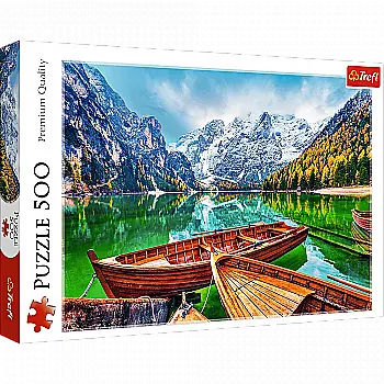 Пазл "500" - Озеро Браєс, Італія, Trefl, 37486 Пазл "500" - Озеро Браєс, Італія, Trefl, 37486