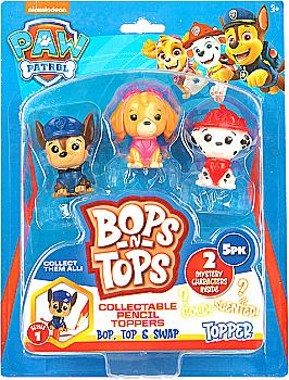 Набір колекційних фігурок-топерів Sambro серії "Bop n Tops" - Щенячий патруль, 5, PWP20-3562-KV-FO Набір колекційних фігурок-топерів Sambro серії "Bop n Tops" - Щенячий патруль, 5, PWP20-3562-KV-FO