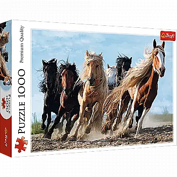 Пазл "1000" - Коні в галопі, Trefl, 10446 Пазл "1000" - Коні в галопі, Trefl, 10446