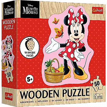 Пазл дерев`яний "50" - Щаслива Мінні. Disney Minnie, Trefl, 20279 Пазл дерев`яний "50" - Щаслива Мінні. Disney Minnie, Trefl, 20279
