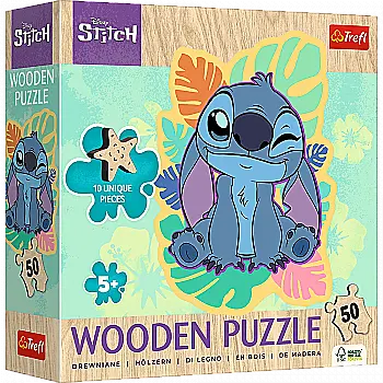 Пазл дерев`яний "50" - Щасливий Стітч. Disney Lilo&Stitch, Trefl, 20281 Пазл дерев`яний "50" - Щасливий Стітч. Disney Lilo&Stitch, Trefl, 20281