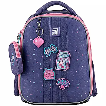 Рюкзак шкільний каркасний Kite Education 555 Pixel Love, K24-555S-3 Рюкзак шкільний каркасний Kite Education 555 Pixel Love, K24-555S-3