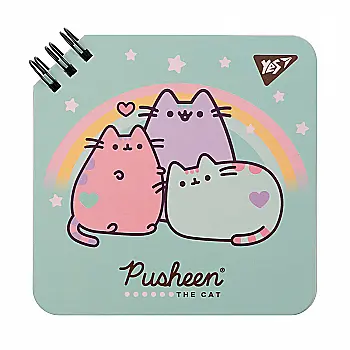 Блокнот YES 110*110/80 двойн. спираль "Pusheen" клетка, 151873 Блокнот YES 110*110/80 двойн. спираль "Pusheen" клетка, 151873