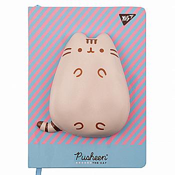 Блокнот-сквиш YES А5/128 "Pusheen" твердый, клетка+линия, 151886 Блокнот-сквиш YES А5/128 "Pusheen" твердый, клетка+линия, 151886