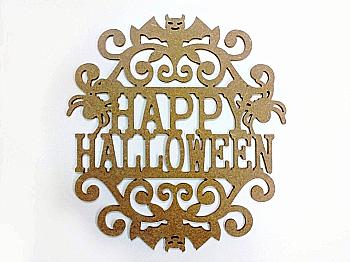 Заготівка дерев`яна Напис "Happy HALLOWEEN", 2488 Заготівка дерев`яна Напис "Happy HALLOWEEN", 2488