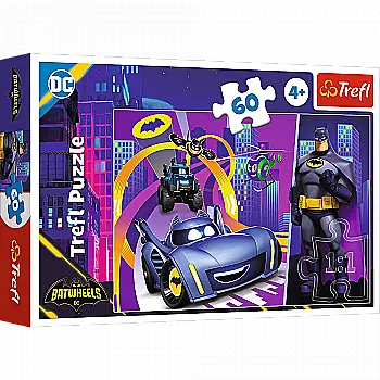 Пазл "60" - Бетмен і його машини. Warner Batwheels, Trefl, 17400 Пазл "60" - Бетмен і його машини. Warner Batwheels, Trefl, 17400
