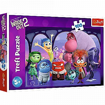Пазл "100" - Я не можу в це повірити. Disney Inside Out 2, Trefl, 16477 Пазл "100" - Я не можу в це повірити. Disney Inside Out 2, Trefl, 16477